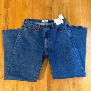 Abercrombie & Fitch Low Rise Baggy Blue Jeans